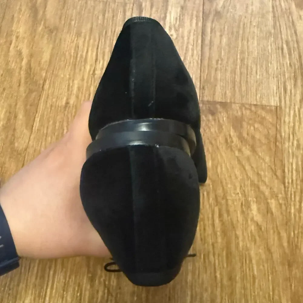 Everlane The Day Ballet Flat in Black Velvet Size 9.5